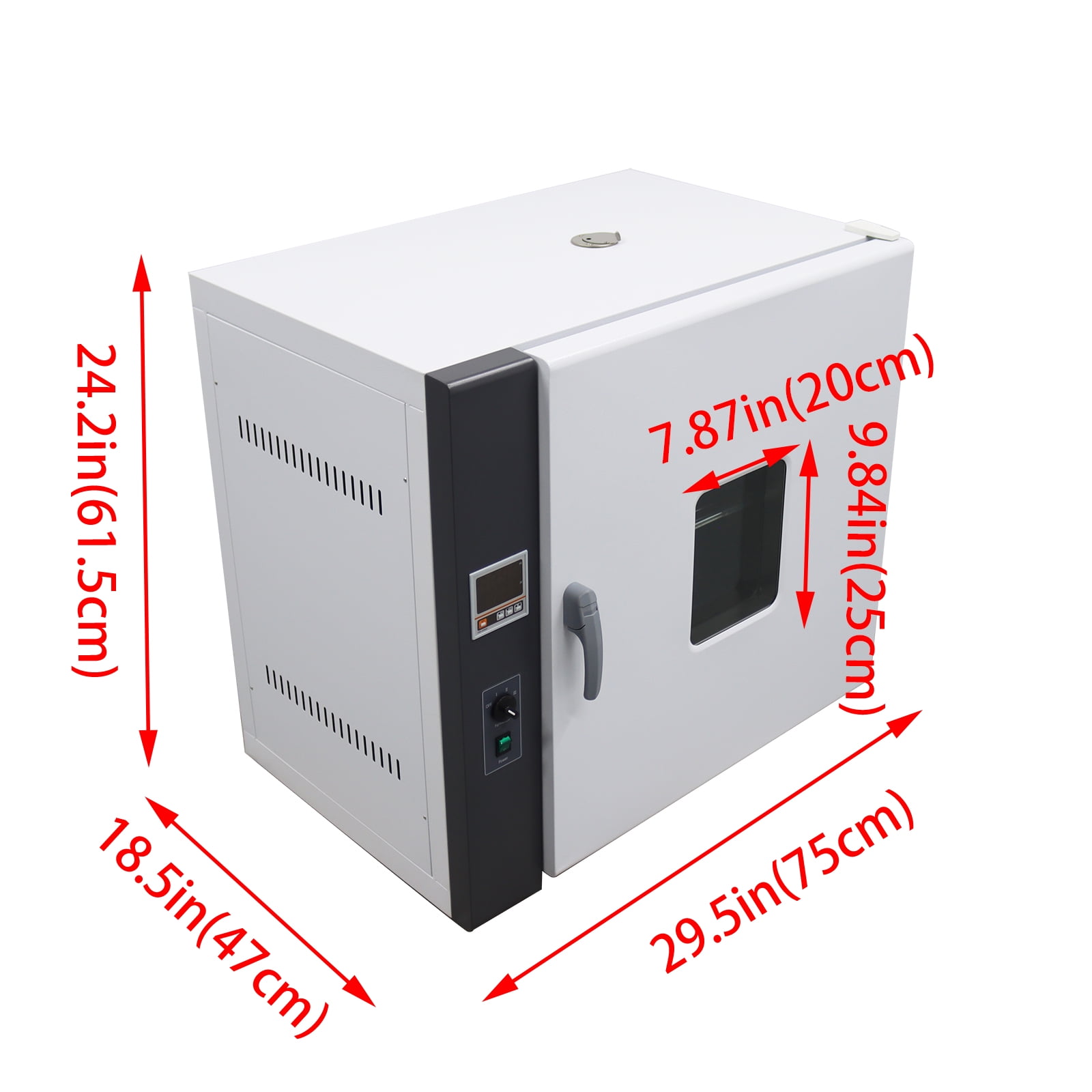 Digital Forced Air Convection Drying Oven ​Lab Drying Heat Treat Oven 70L Inner Chamber Volume