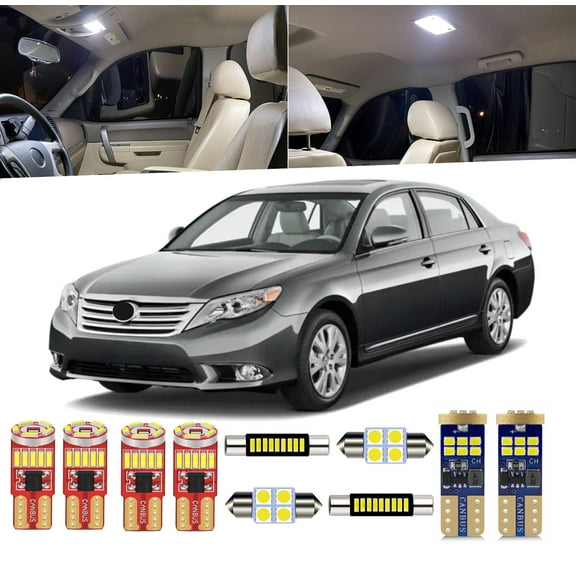 16 Piece Car Interior LED Lights Kit for Toyota Avalon 2005-2012 Interior Map Dome Light License Plate Light Install Tool