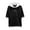 Black, variant on JLFKNG Males Summer Tee Shirt Tops T Shirt Summer Day Simple Hooded Pullover Hoodie Trend Fashion 3/4 Sleeves Fit For Hiking, Camping Or Other Outdoor Sports
