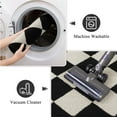 thumbnail image 5 of MeyJey Diamond Plaid Kitchen Rugs Sets of 3, Non Slip Kitchen Floor Mats Washable Kitchen Rug, Black White, 5 of 8