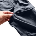thumbnail image 6 of YABCSAZ Mens Convertible Cargo Pants Quick Dry Zip Off Legs 2 in 1 Hiking Pants Elastic Waist Multi Pocket Lightweight Outdoor Pants Camping Fishing Mountain Climbing Tactical Pants Trousers Travel, 6 of 9