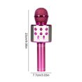 thumbnail image 3 of Maytalsory Microphone Noise Reduction Rechargeable Wireless Portable LED Mic Pink, 3 of 9