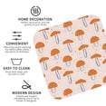 thumbnail image 3 of Rateoe Mushrooms Drawing Drink Coasters Set of 4 Leather Coasters Spill Protection for Table Desk,Durable and Non Slip Leather Coaster ,4 Inches Drink Mats-Square, 3 of 6