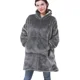 thumbnail image 5 of Bata perezosa de invierno cálida de franela de doble cara, pijamas para el hogar, manta de TV para hombres y mujeres, estilo europeo y americano de moda, 5 of 5
