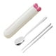 thumbnail image 4 of Juego de cucharas y palillos, vajilla, utensilios de viaje, juego de cubiertos portátiles para Blanco 3 piezas, 4 of 9