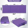 thumbnail image 4 of SSyao PU Leather Gym Mat Ideal for several workout activities Fitness, Purple, 4 of 8