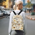 thumbnail image 7 of FORMRS Mini Backpack Purse for Women Quilted Travel Daypack Casual Shoulder Bag, Beige Birds Floral, 7 of 7