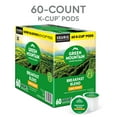 thumbnail image 4 of Green Mountain Coffee Roasters, Breakfast Blend Light Roast K-Cup Coffee Pods, 60 Count, 4 of 23