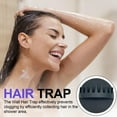 thumbnail image 5 of Shower Hair Catcher Wall Mounted - Silicone Hair Collector with Suction Cup, Drain Protector for Shower Wall, Washstand, Pet Bath, Bathroom Hair Trap, 5 of 9