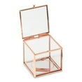 thumbnail image 2 of Weddingstar 4589-56 Small Glass Jewelry Box with Rose Gold Edges, 2 of 4