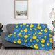 thumbnail image 2 of Fotbe Rubber Duck Manta de Franela con Estampado, Manta Ultrasuave para Cama, Sofá, Auto, Hipoalergénica y Antibolitas-80"x60", 2 of 6