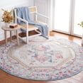 thumbnail image 2 of SAFAVIEH Cabana Clark Medallion Indoor/Outdoor Area Rug, Rust/Blue/Ivory, 6'7" x 6'7" Round, 2 of 10