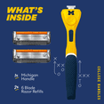 thumbnail image 4 of Dollar Shave Club Michigan Wolverines 6-Blade Starter Set 1 Handle, 2 x 6-Blade Razor Refills, 4 of 9