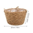 thumbnail image 2 of Hemoton Woven Hanging Plant Pot Hanging Flower Pot Home Balcony Flowerpot Garden Flowerpot, 2 of 8