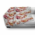 thumbnail image 3 of Watercolor Flower Soft Flannel Fleece Blanket, Shaded Large Poppy and Tulip Flower Painting Spring Blooms Season, Cozy Plush for Indoor and Outdoor Use, 60" x 80", Red White Orange, by Ambesonne, 3 of 6