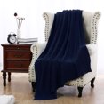 thumbnail image 2 of 100% Cotton Cable Knit Throw Blanket Warm, 2 of 8