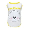 thumbnail image 2 of CSChome Pet Vest Dog Vest Adorable Soft Comfortable Cartoon Rabbit Pattern Dog Blouse Shirt Daily Wear Dog Shirt, 2 of 7