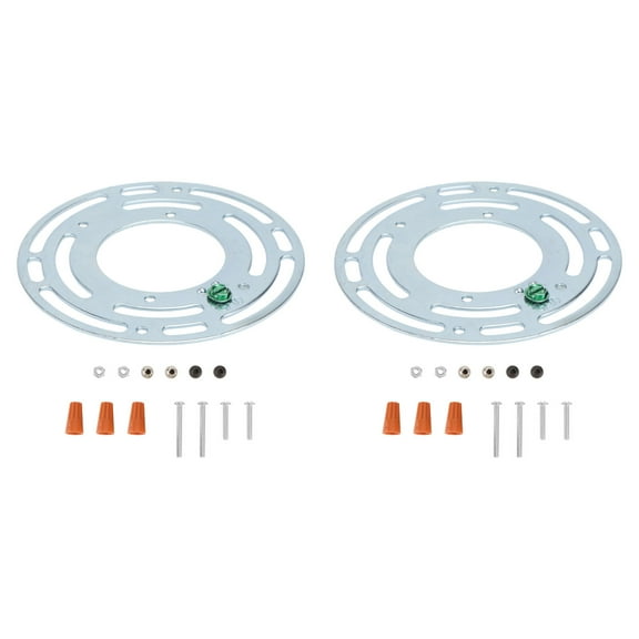 2 Sets Screws Light Board Lamp Mounting Accessories Ceiling Crossbar for Wall Braces Plate