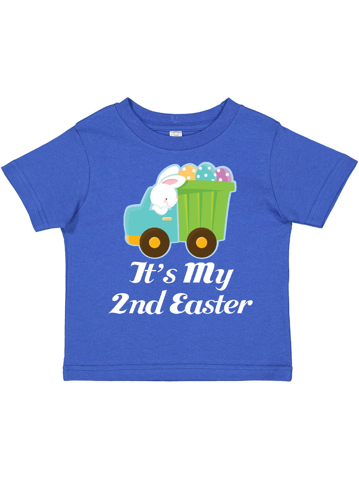 inktastic My Mommy Loves Me with Bunny and Easter Eggs Toddler T-Shirt
