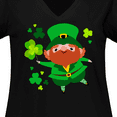 thumbnail image 4 of Inktastic Cute Leprechaun for St. Patrick's Day Women's Plus Size V-Neck T-Shirt, 4 of 5