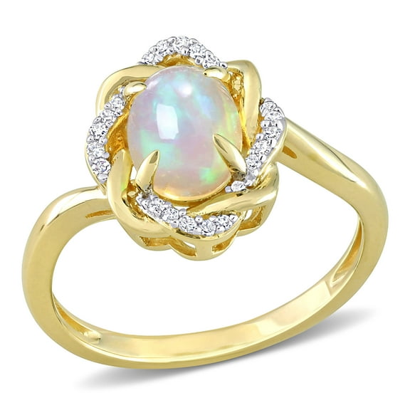 Everly Women's Opal 10k Yellow Gold Ring