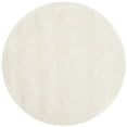 thumbnail image 3 of SAFAVIEH Milan Harlow Solid Plush Shag Area Rug, Ivory, 5'1" x 5'1" Round - Modern Design, Ivory, Non-Shedding & Easy Cleaning, Ultra Plush Thick Pile, Ideal for Living Room, Bedroom, 3 of 13