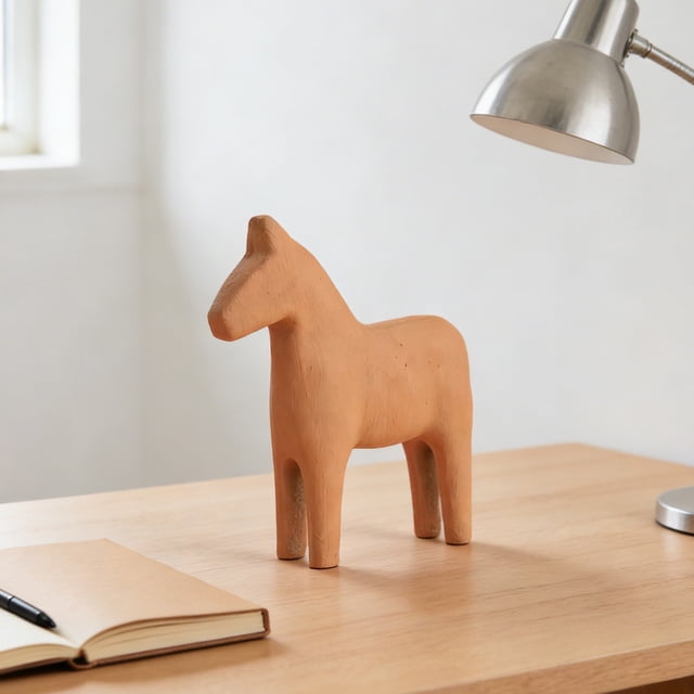 Estilo Moderno y Limpio: Crea Una Decoración de Caballo de Madera para El Hogar, Sala de Estar, Mueble de Tv, Mesa de Té.