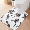 thumbnail image 2 of Yayeee Bath Rug for Bathroom Floor Non Slip Rectangle Fluffy Soft Absorbent Mat, 16"x24", Football Player Pattern, 2 of 7