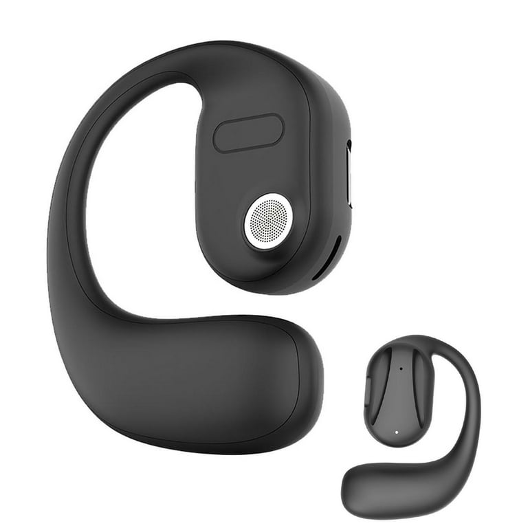 Single Left Ear Bluetooth Headset 5.2ows Open Bone Conduction Earphones Ear Hook Noise Canceling Headphones