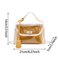 thumbnail image 2 of XINXIAOO Clear Transparent Messenger Bag, Lightweight Fashion Sling Shoulder Purse for Daily Use, 2 of 6