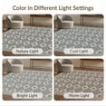 thumbnail image 7 of ODIKA 9'x12' Washable Area Rug Low Pile, Flatwoven, Farmhouse Slate Ivory Repeating Motif Symmetrical Juniper Neutral for Great Room, Indoor Concept, Large Living, 7 of 7