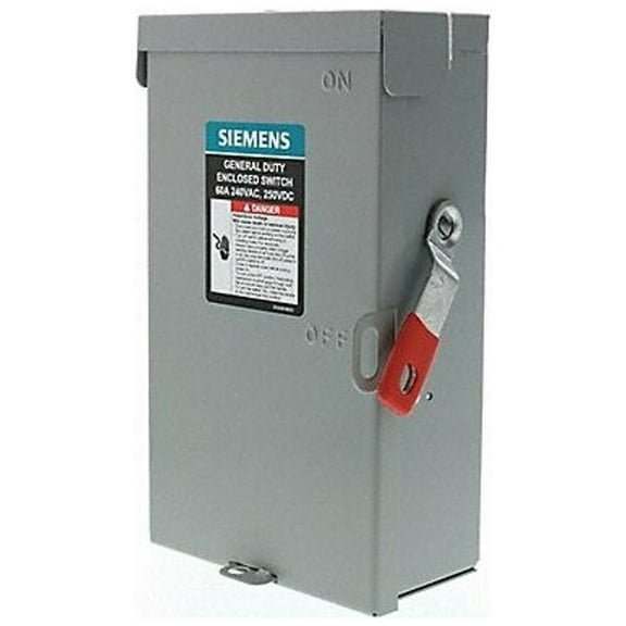Siemens GF322NA General Duty Disconnect switch (Fusible) 60A 240V Nema 1