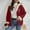 Wine, variant on Amzcrzy Fleece Jacket Women Fashion Women Oversized Zip Solid Casual Coat Long Sleeve Hooded Casual Outwear Jackets Pockets Tops Womens Fleece Jacket Winter Jackets for Women Jackets for Women