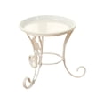 thumbnail image 2 of Vintage Metal Plant Stand, Rustproof Iron Flower Pot Holder, Decorative Indoor Outdoor Succulent Display Table, Small Patio Garden Side Table, Weatherproof Corner Shelf, 2 of 6