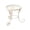 White, variant on HOARBOEG Decorative Cast Iron Plant Stand White, Round Metal Flower Pot Holder, Rustproof Wrought Iron Planter Stand for Living Room Balcony, Vintage Heavy Duty Potted Plant Display Stand Floor