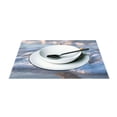 thumbnail image 3 of Ryvnso Placemats Set of 4 Starfish on Sea Beach Dining Mats Heat-Resistant Non-Slip Washable Table Mat, 3 of 8