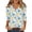 Hot Pink(Colorful Easter Egg Print), variant on Easter Tops for Women Trendy 3/4 Sleeve Plus Size Funny Colorful Easter Egg Print Shirt Causal Fall Spring V Neck Vacation Outfits Blue XXL
