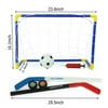 2 in 1 Kids Sports Soccer and Ice Hockey Goals with Balls and Pump For Children Playing Indoor