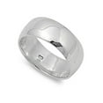 thumbnail image 1 of 925 Sterling Silver Plain Wedding Band Ring Size 14, 1 of 2