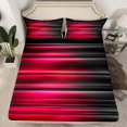thumbnail image 2 of Castle Fairy Geometric Lines Boy 4pcs Bed Sheets,Abstract Gradient King Sheets,Neon Lights Super Cozy Sheet Set,Lightweight Room Decor, 2 of 7