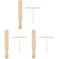 thumbnail image 6 of Raindrops 3pcs Cabilock 2pcs Wooden Crepe Spatula Spreader Wooden Spatula Set Beechwood Pancake Tortilla Maker Tools, 6 of 8