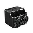 thumbnail image 1 of Caja de almacenamiento para reposabrazos de coche, organizador de consola de coche, caja de pañuelos Universal, cargador de coche para teléfonos Negro, 1 of 5