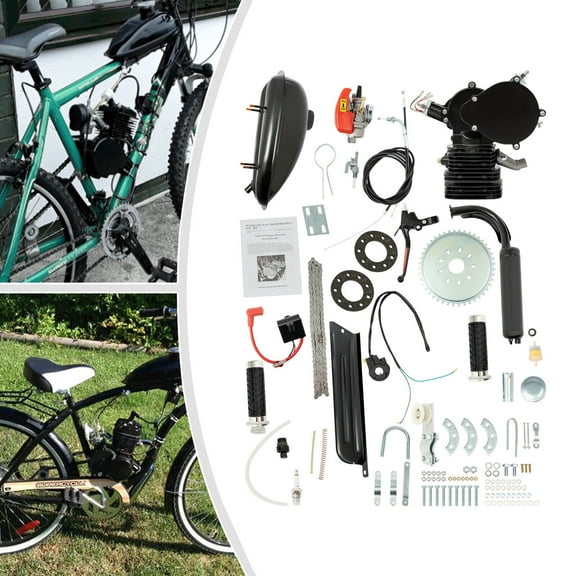 110CC 2-Stroke Bicycle Gasoline Engine Motor Kit, Gas Motorized Bike Kit