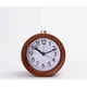 thumbnail image 2 of Reloj despertador de madera silencioso con puntero de madera maciza creativo, reloj despertador de noche luminoso redondo, reloj despertador silencioso redondo pequeño clásico hecho a mano Sailing  Electrónica, 2 of 4