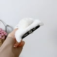 thumbnail image 3 of Allytech Rabbit Faux Furry Case Cover for Apple iPhone 14 Pro Max 6.7", Girly Fluffy Faux Fur Protective Anti-Scratch Bunny Case for Girls Women - White, 3 of 7