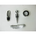 thumbnail image 2 of Wine Bottle Opener Set, Corkscrew Bottle Opener, Collar, Pourer, And Stopper, 2 of 4