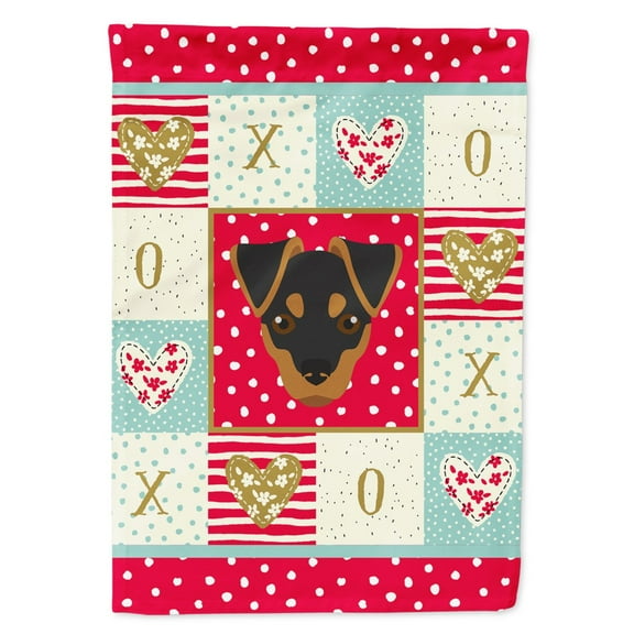 Carolines Treasures CK5211GF Japanese Terrier Love Flag Garden Size Small multicolor