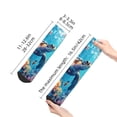 thumbnail image 2 of Uemuo Colorful Underwater Plant Turtle Printed Crew Socks, Moisture-Wicking Socks, Athletic Socks for Men Breathable Cushion Socks Casual Sport Socks for Running Traveling, 2 of 6
