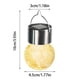 thumbnail image 3 of Lámpara colgante solar de cristal para exteriores, luz LED de ratán con grietas, luz decorativa para jardín, luz de patio, luz decorativa, lámpara de jardín de 2 piezas, 3 of 9