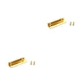 thumbnail image 4 of Naiovety Tuerca de guitarra en forma de L, 6 almohadas de cuerda, Kit de accesorios de bajo eléctrico duradero resistente al desgaste ranurado Oro 2piezas, 4 of 6